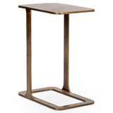 Geanna Accent Table, Brass-Furniture - Accent Tables-High Fashion Home