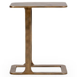 Geanna Accent Table, Brass-Furniture - Accent Tables-High Fashion Home