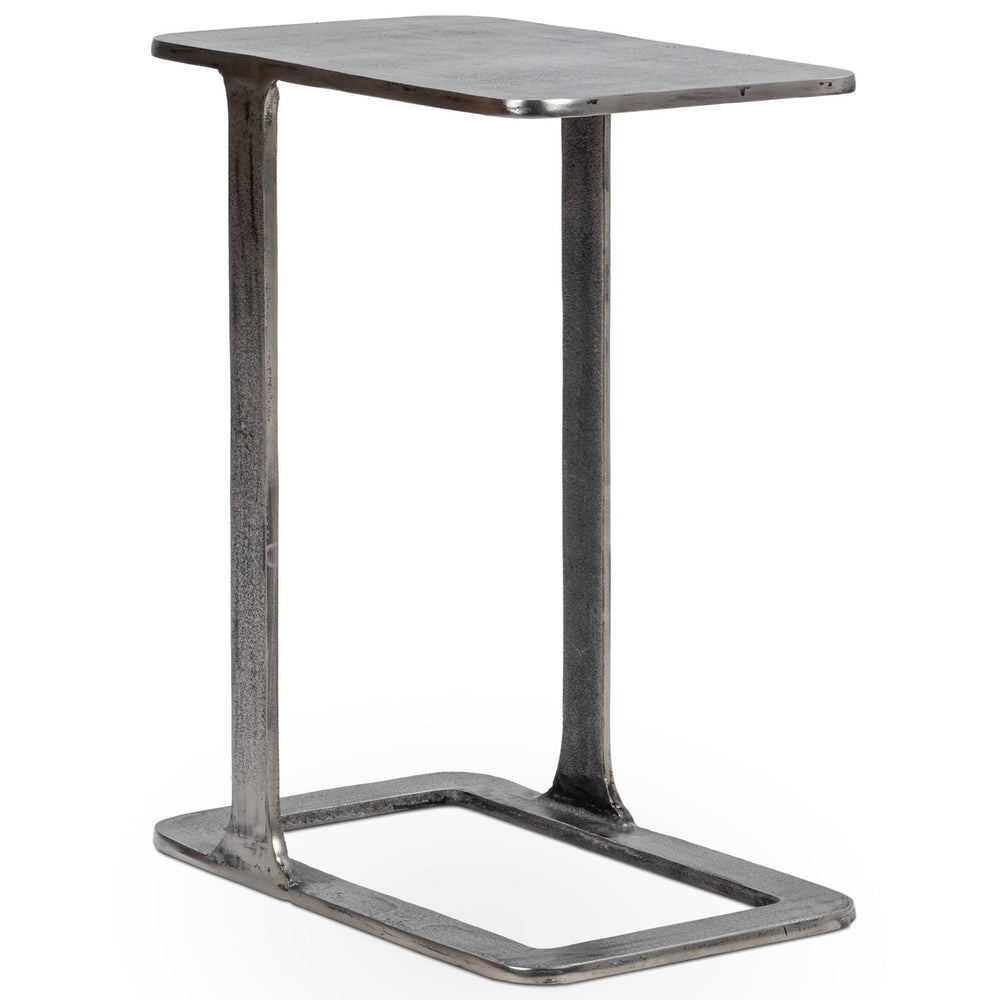 Geanna Accent Table, Nickel-Furniture - Accent Tables-High Fashion Home
