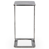 Geanna Accent Table, Nickel-Furniture - Accent Tables-High Fashion Home