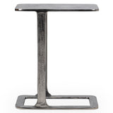 Geanna Accent Table, Nickel-Furniture - Accent Tables-High Fashion Home