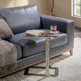 Geanna Accent Table, Nickel-Furniture - Accent Tables-High Fashion Home