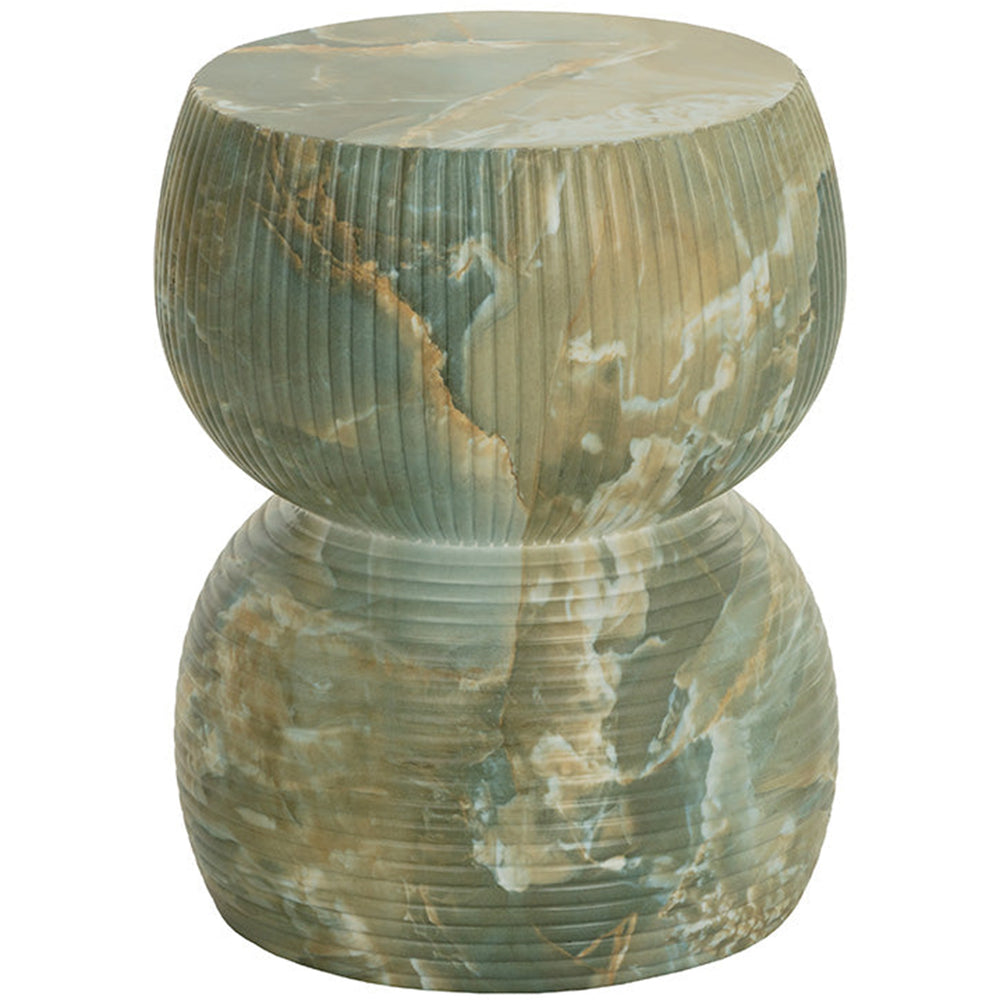 Gemina End Table, Jade Onyx-Furniture - Accent Tables-High Fashion Home