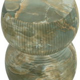 Gemina End Table, Jade Onyx-Furniture - Accent Tables-High Fashion Home