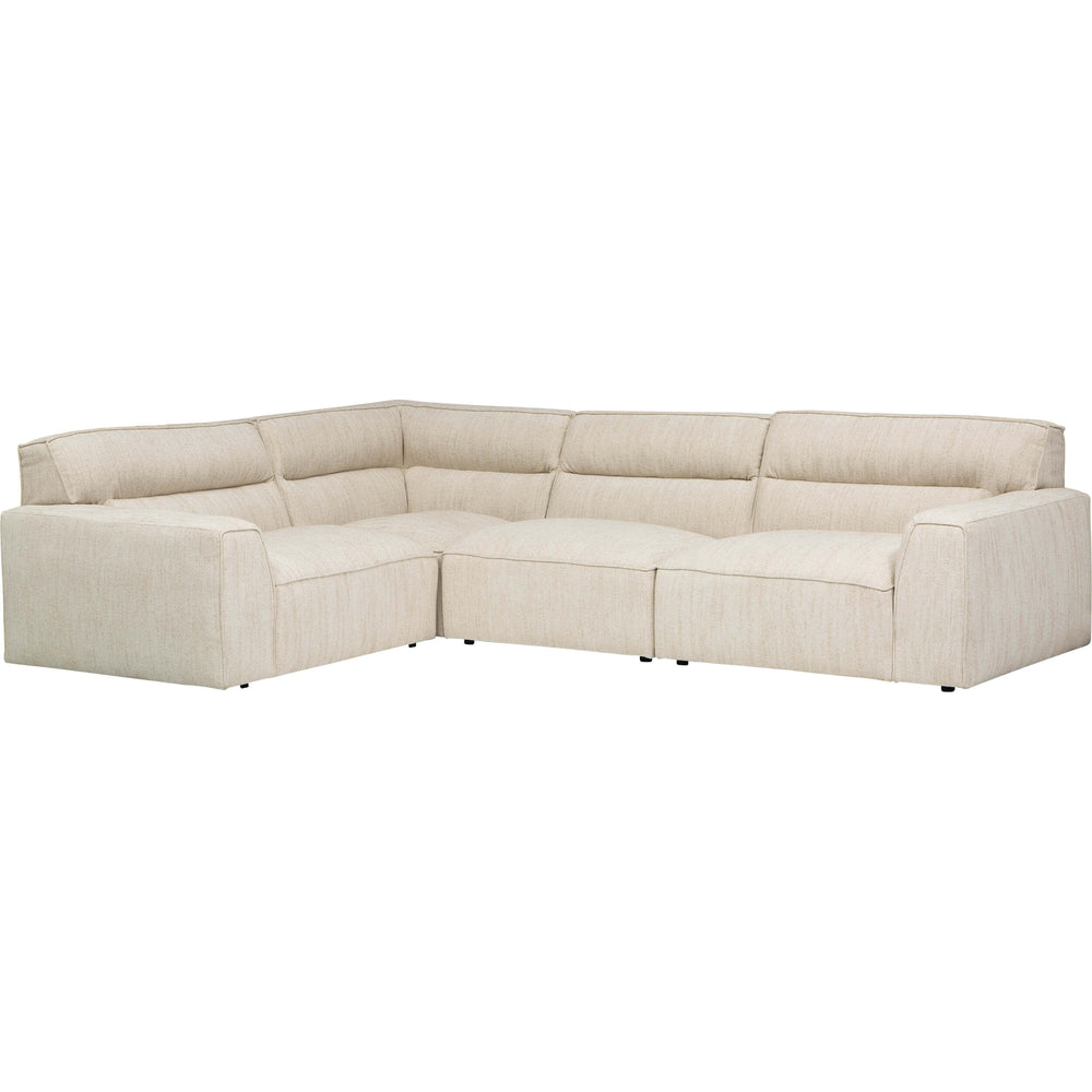 Gemma 4 Piece Sectional, Mellow Natural-Furniture - Sofas-High Fashion Home