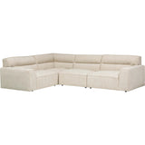 Gemma 4 Piece Sectional, Mellow Natural-Furniture - Sofas-High Fashion Home