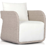 Geneva Outdoor Swivel Chair, Arashi Salt