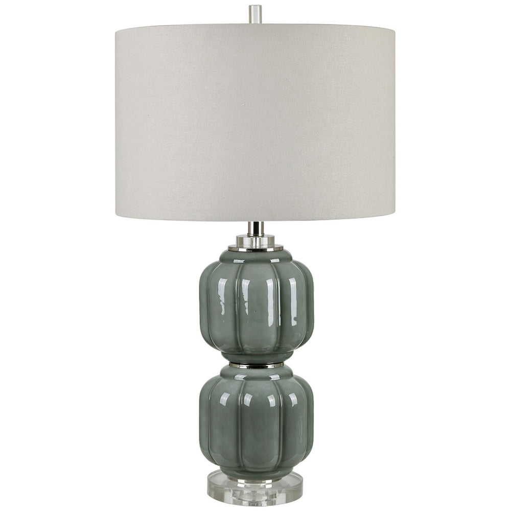 Genevieve Table Lamp, Green-Lighting-High Fashion Home