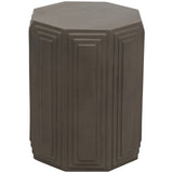 Geometric Accent Table, Dark Grey