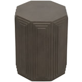 Geometric Accent Table, Dark Grey