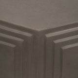 Geometric Accent Table, Dark Grey