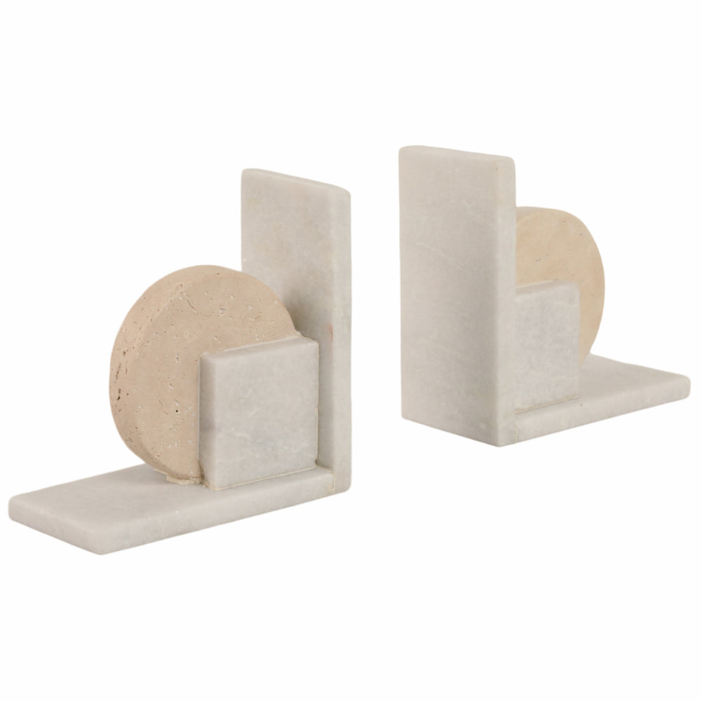Geometric Bookends, Multi, Set of 2-Accessories-High Fashion Home