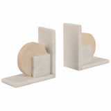Geometric Bookends, Multi, Set of 2-Accessories-High Fashion Home