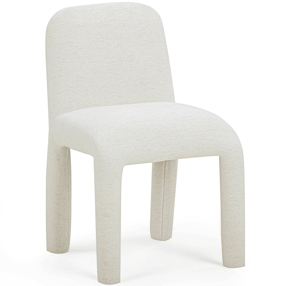 Georgia Chenille Dining Chair, Cream-Furniture - Dining-High Fashion Home