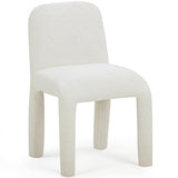 Georgia Chenille Dining Chair, Cream-Furniture - Dining-High Fashion Home