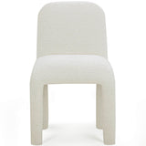 Georgia Chenille Dining Chair, Cream-Furniture - Dining-High Fashion Home