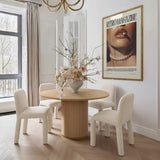 Georgia Chenille Dining Chair, Cream-Furniture - Dining-High Fashion Home