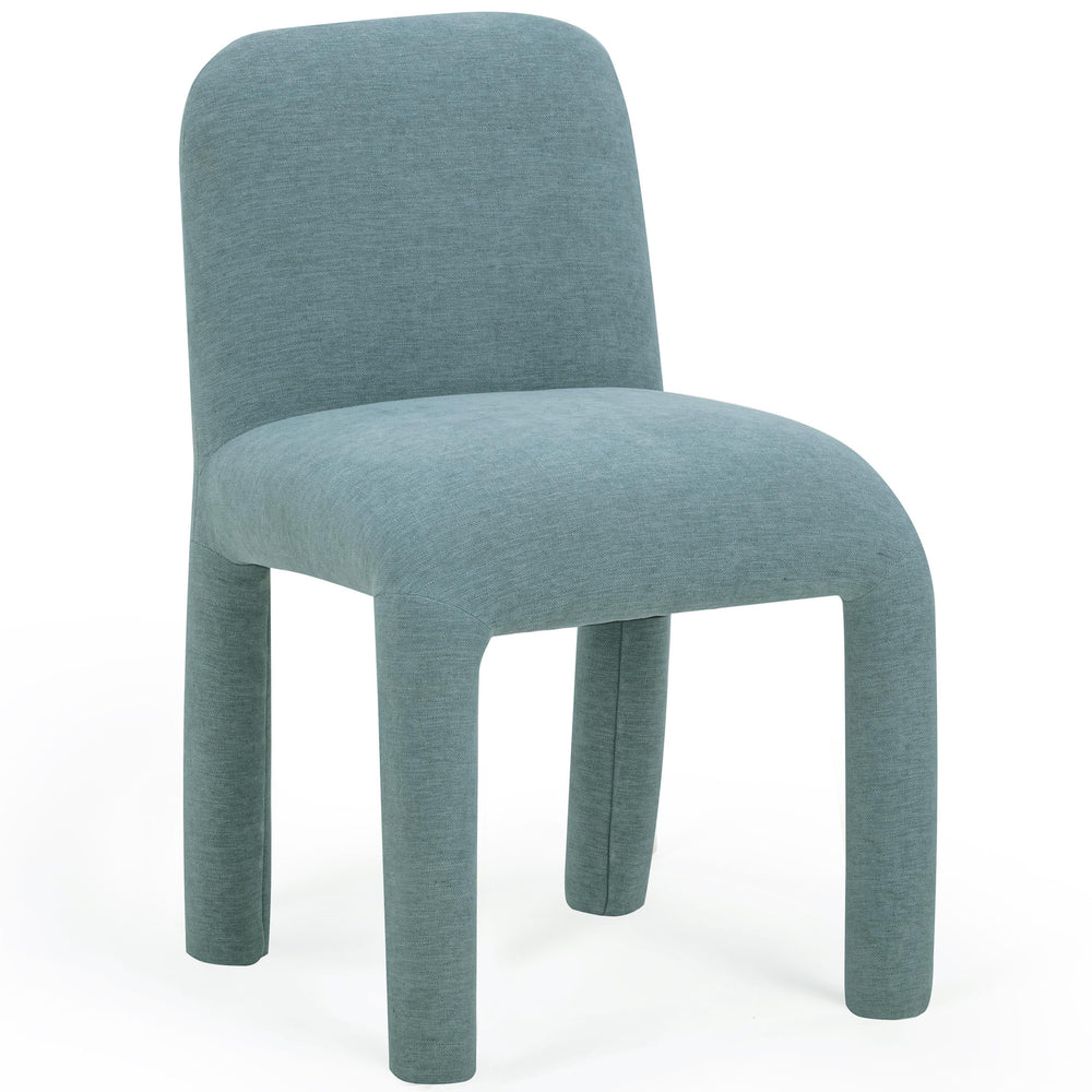 Georgia Chenille Dining Chair, Light Blue-Furniture - Dining-High Fashion Home