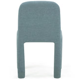 Georgia Chenille Dining Chair, Light Blue-Furniture - Dining-High Fashion Home