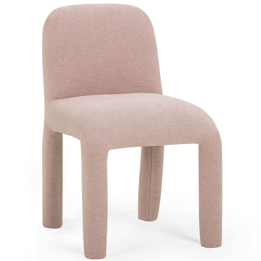 Georgia Chenille Dining Chair, Light Pink-Furniture - Dining-High Fashion Home