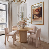 Georgia Chenille Dining Chair, Light Pink-Furniture - Dining-High Fashion Home