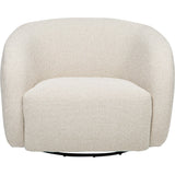 Georgie Swivel Chair, Tasmin Linen-Furniture - Chair-High Fashion Home