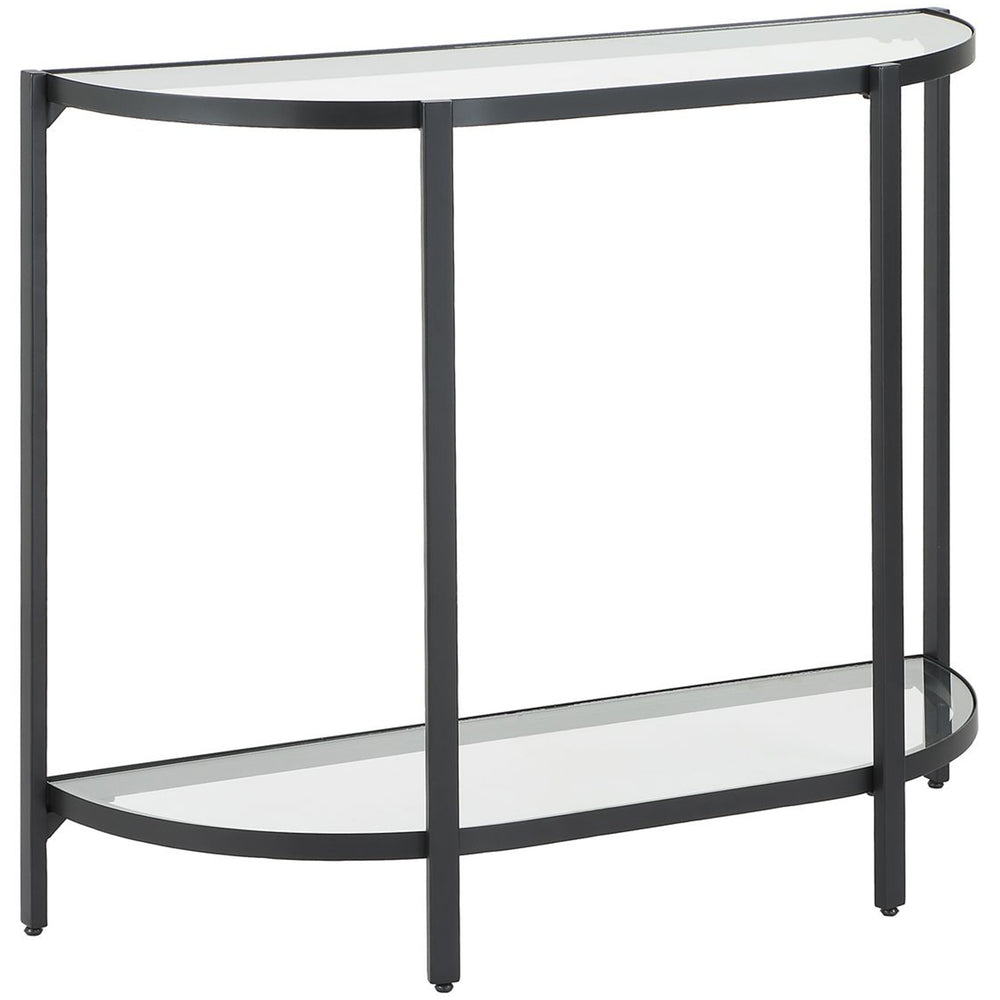 Gerard Console Table, Satin Black-Furniture - Accent Tables-High Fashion Home