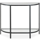 Gerard Console Table, Satin Black-Furniture - Accent Tables-High Fashion Home