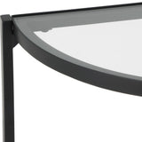 Gerard Console Table, Satin Black-Furniture - Accent Tables-High Fashion Home
