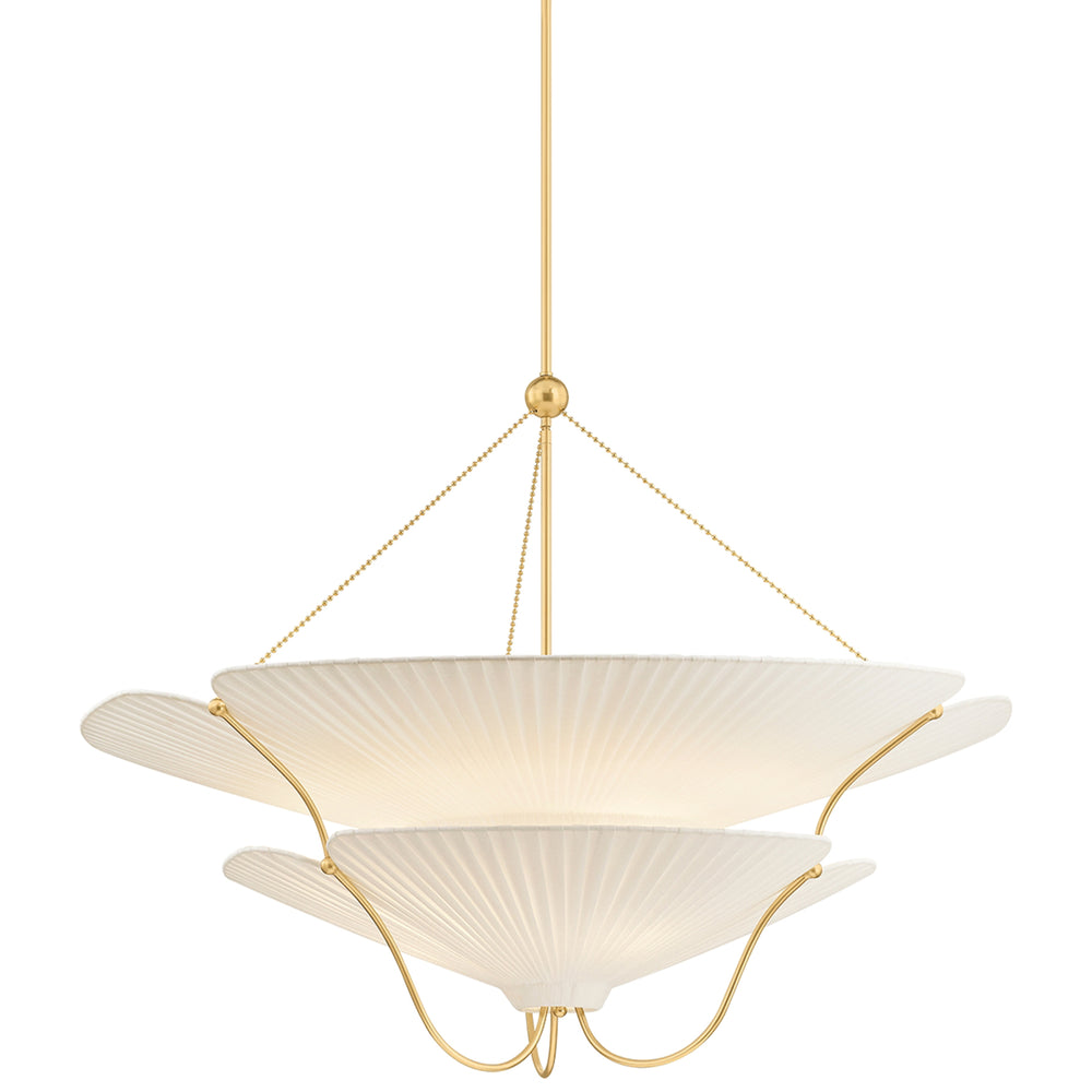 Gerhard Chandelier, Aged Brass