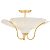 Gerhard Flush Mount, Aged Brass
