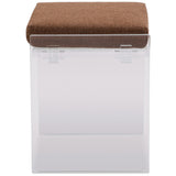 Gerrard Accent Stool, Wayfarer Sienna by Four Hands-Furniture - Chairs-High Fashion Home