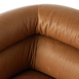 Gerrie Leather Swivel Chair, Brickhouse Butterscotch