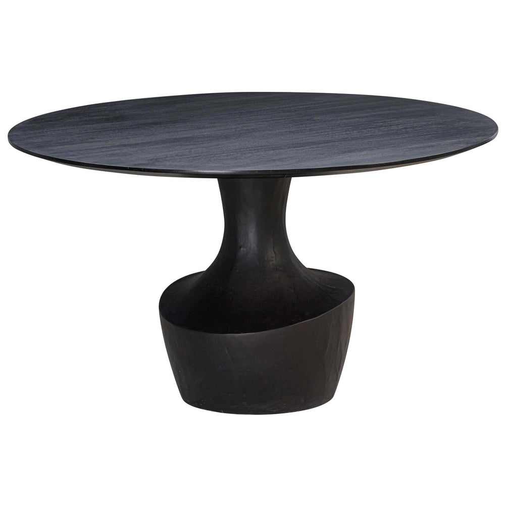 Gevra Round Dining Table, Black