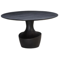 Gevra Round Dining Table, Black