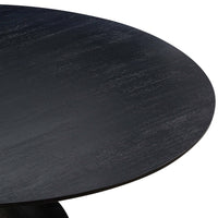 Gevra Round Dining Table, Black