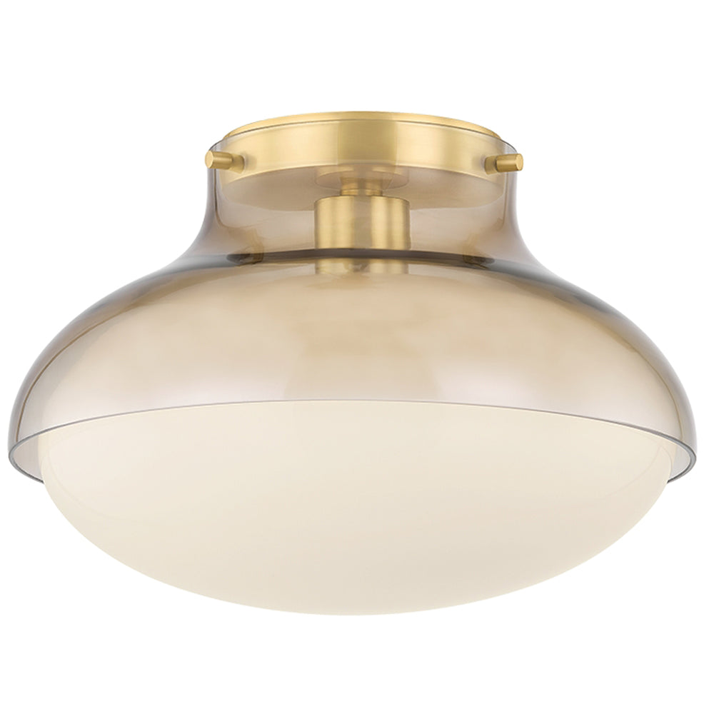 Gianna Flush Mount, Aged Brass