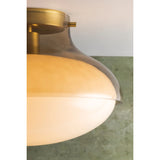 Gianna Flush Mount, Aged Brass