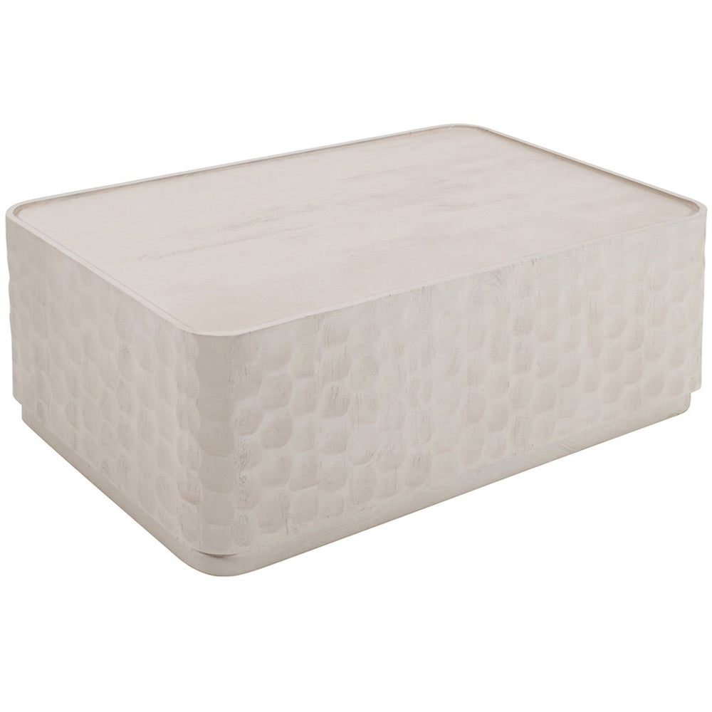 Gibson Cocktail Table, White-Furniture - Accent Tables-High Fashion Home
