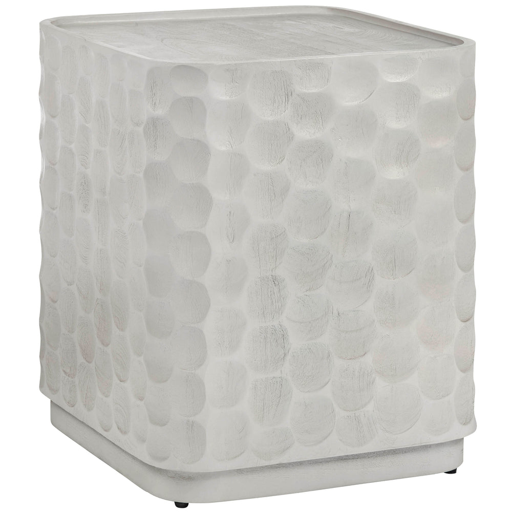 Gibson End Table, White-Furniture - Accent Tables-High Fashion Home