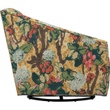 Gigi Swivel Glider, Blossoms Ochre-Furniture - Chair-High Fashion Home