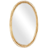 Gillian Oval Mirror, Brushed Gold