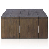 Gilroy Outdoor Coffee Table, Heritage Brown-Furniture - Accent Tables-High Fashion Home