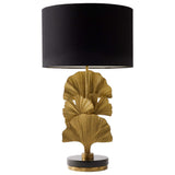Ginkgo Leaf Lamp, Brass
