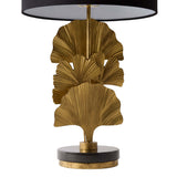 Ginkgo Leaf Lamp, Brass