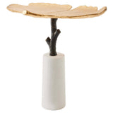 Ginkgo Leaf Side Table, Gold