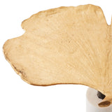 Ginkgo Leaf Side Table, Gold