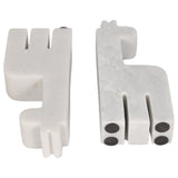 Giraffe Bookends, White, Set of 2-Accessories-High Fashion Home