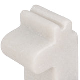 Giraffe Bookends, White, Set of 2-Accessories-High Fashion Home