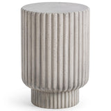 Givens Outdoor Accent Table, Light Gray-Furniture - Outdoor-High Fashion Home